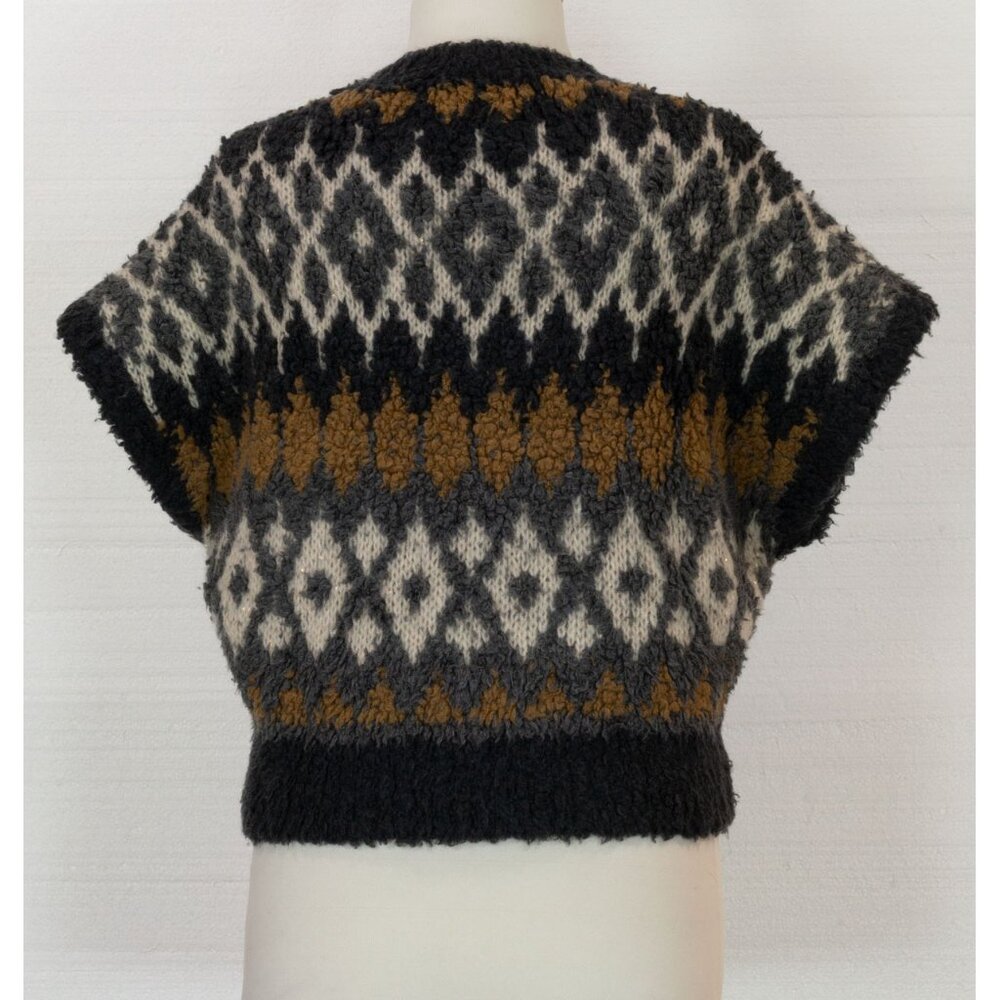 $4500 BRUNELLO CUCINELLI CASHMETE BLEND SEQUIN FUZZY SWEATER 2022 COLLECTION XS - Picture 7 of 10
